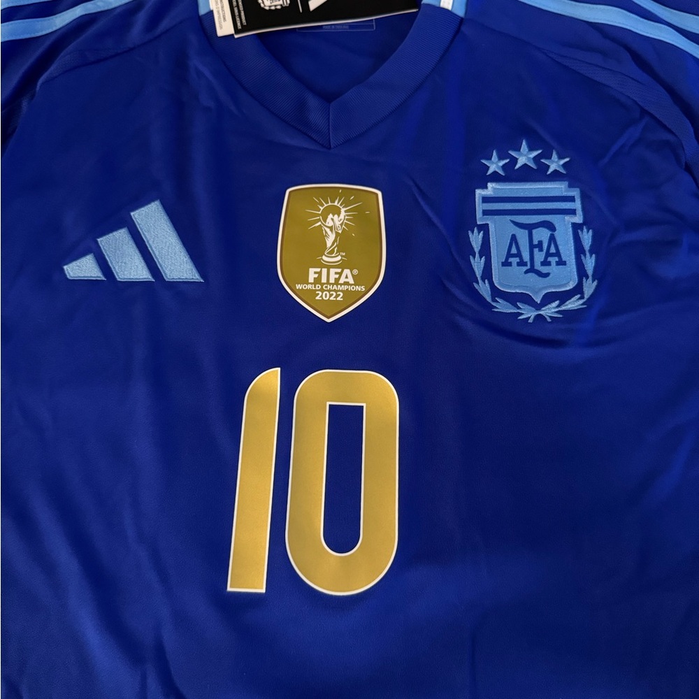 Adidas Argentina National Team Away 23/24 Soccer Jersey Messi 10 Men’s Size - Picture 5 of 9